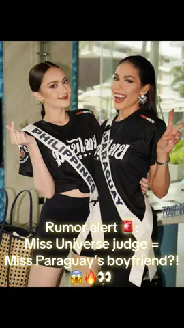 RUMOR ALERT 🚨: Miss Universe judge = Miss Paraguay’s BOYFRIEND 😱🔥👀 Not the plot twist I expected #Drama #Pageant #missuniverse #viral 
