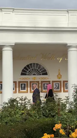 President Trump gives Saudi Crown Prince a tour of the Presidential Walk of Fame