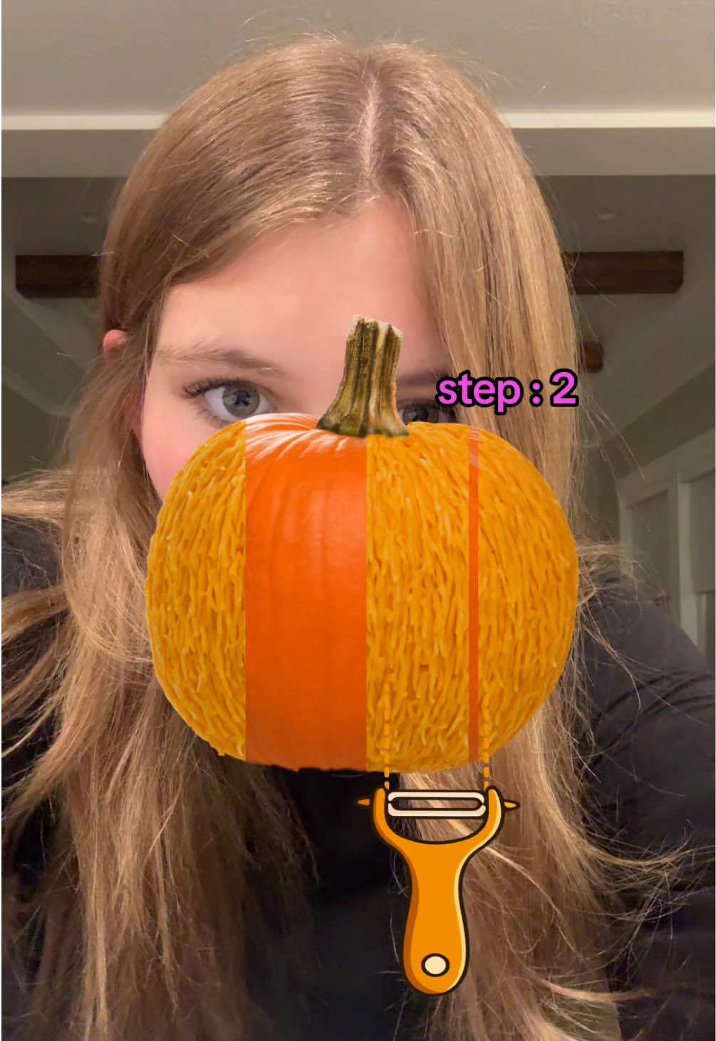 Who shaved the pumpkin the BEST?! #challenge #filter #whowon 