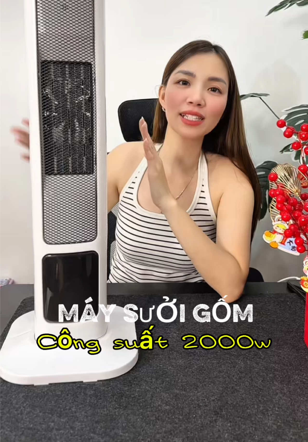 Máy sưởi gốm 2000w #xuhuong #maysuoiyangzi #maysuoi 