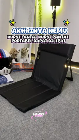 Kursi Lantai / Kursi Pantai Portabel Rebahan di tanah itu sakit… tapi kursi ini bikin camping berasa bawa sofa dari rumah. Nyaman banget sumpah! #kursipantai #kursilantai #barangunik #rekomendasibarang #barangpromo