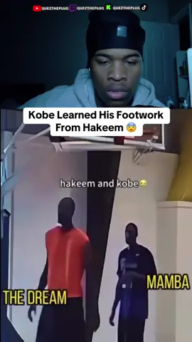 Kobe really was a student of the game 😭🔥#reaction #goviral #basketball #NBA #kobe #hakeemolajuwon #fyp #footwork 