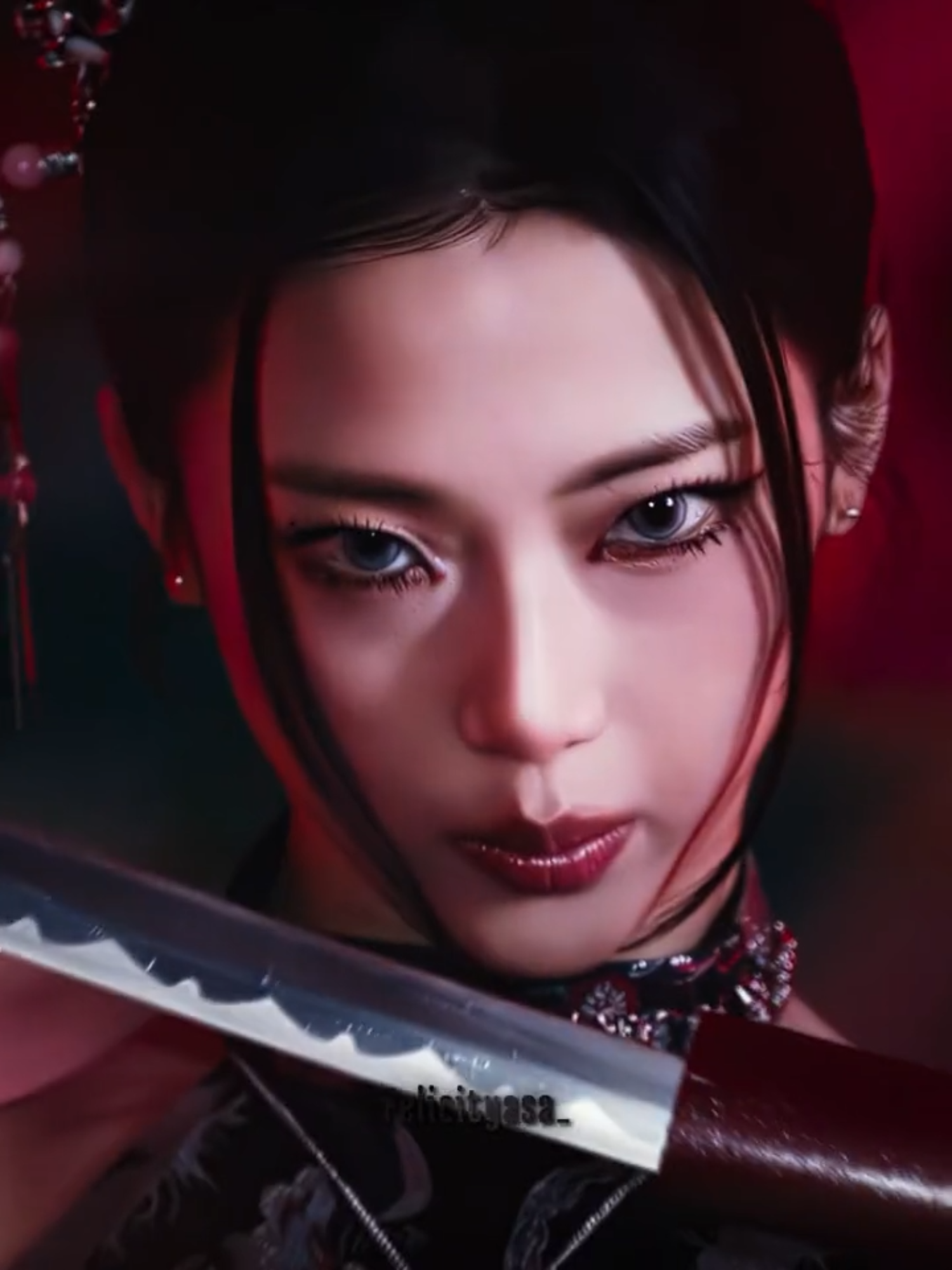 Ruka Babymonster | SHE LOOKS COOL WHEN SHE HOLD THE KATANA🥵🔥🔥 #ruka #babymonster #edit