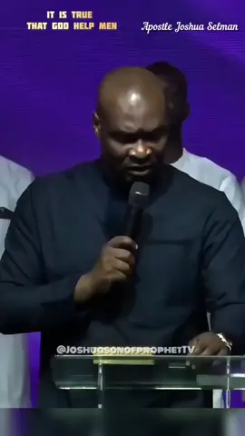 It is true that God can help men #apostlejoshuaselman #koinoniaglobal #koinonia #joshuasonofprophettv #christianity 