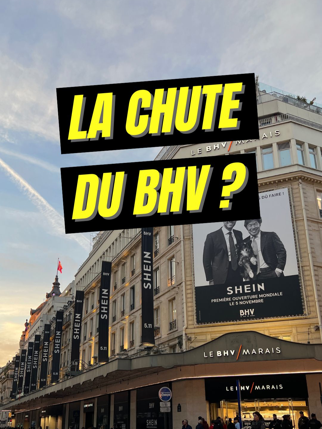 Des rayons déserts, des portants vides et des paravents pour cacher la misère… C’est l’ambiance en ce moment dans les couloirs du BHV Marais après que Frédéric Merlin a décidé de pactiser avec Shein. Alors assiste-t-on à la chute du grand magasin parisien ?  Les explications de @Axel Roux 