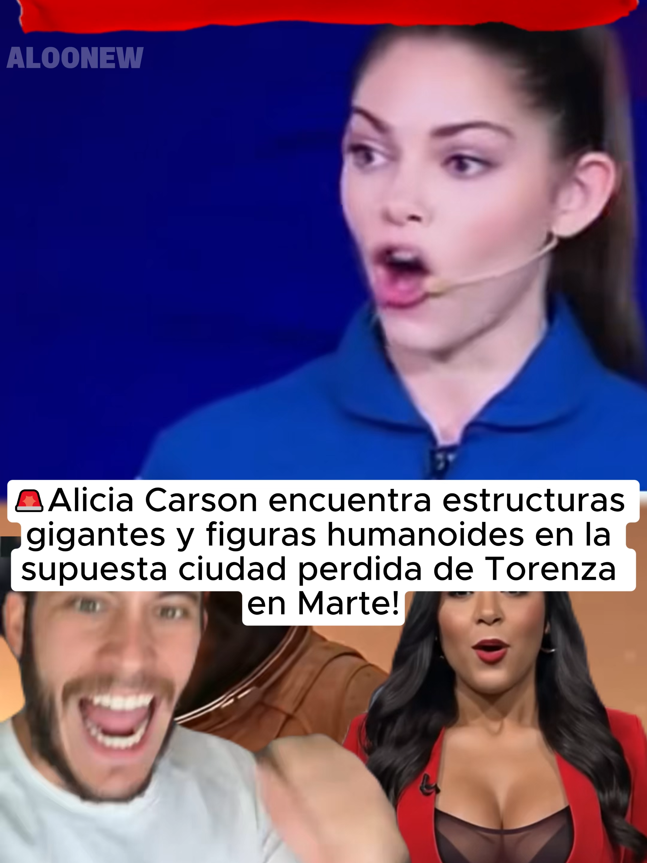 Histórico Desde Marte:Astronauta Alicia Carson encuentra   estructuras gigantes y figuras humanoides en la supuesta ciudad perdida de  Torenza en Marte!  #newsupdate #nasa #unitedstates #news #alyssa #AlisaCarson #breakingnews #fypシ゚viral #foryoupage #ultimahora #eeuu🇺🇸  #noticias #deportaciones