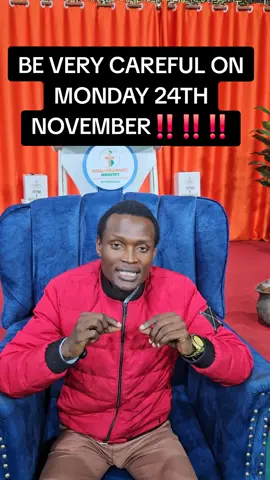 BE VERY CAREFUL ON MONDAY 24TH