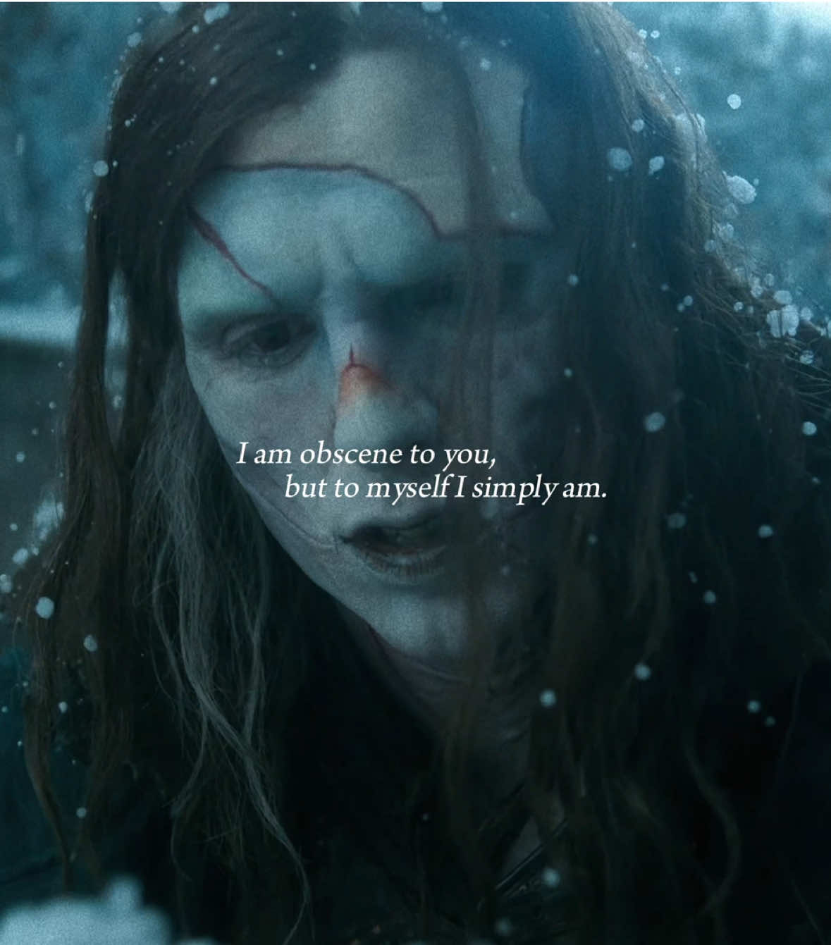 I am obscene to you, but to myself I simply am. #frankenstein #edit 