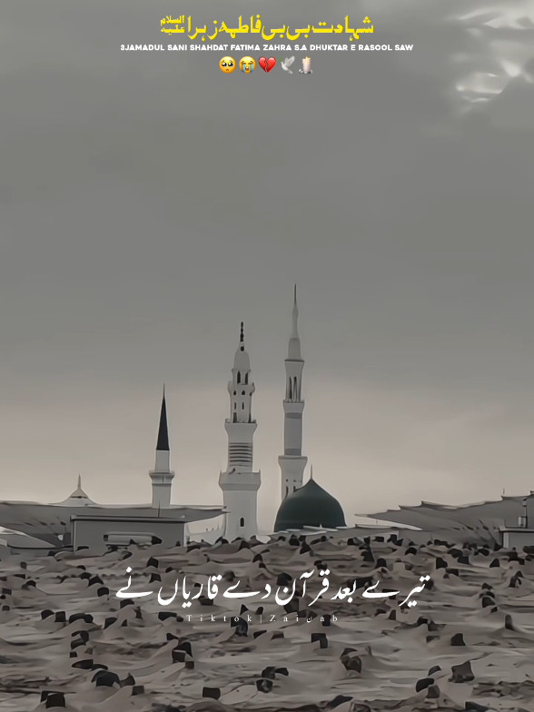 Shahdat E bibi Fatima Zahra S.a dhuktar E Rasool Saw🥺😭💔 #3jamadulsani #shiastatus  #yaali #unfreezmyaccount  #jamadulawal 