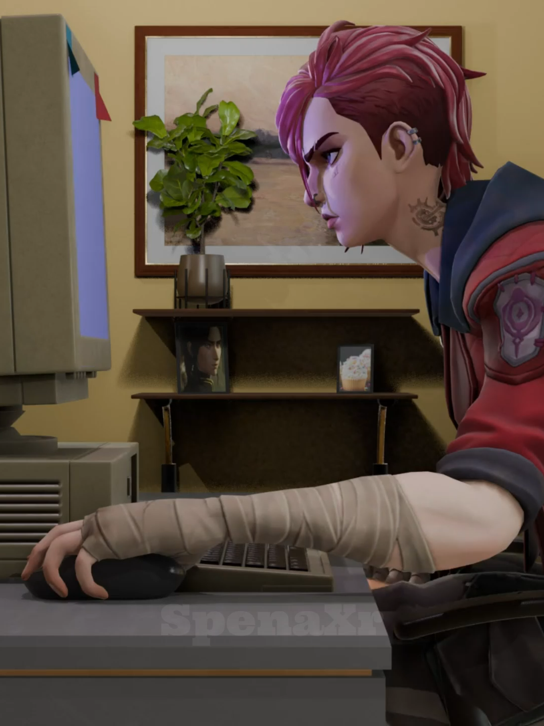 VI being VI #viral#fyp#arcane #leagueoflegends #vi #viarcane #animation  @riotgames