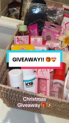 Hey Besties!! Look at this Gorgeous festive basket I’ve created for 1 lucky winner 🥰✨  WINNER WILL BE ANNOUNCED 10TH DECEMBER 🥳  HOW TO ENTER:  - Be following me  - Tag your bestie 1 tag = 1 entry  - Repost this video  Good luck girlies 🫶🏼  #giveaway #foryou #foryoupage #plouise #k18 