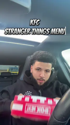 KFC - Stranger Things Menu  I Tried The New KFC Stranger Things Menu.. @KFC UKI  Overall review is a W from me lmk if you lot would try it to in the comments  #review #food #halalfood #kfc #stgoneglobal