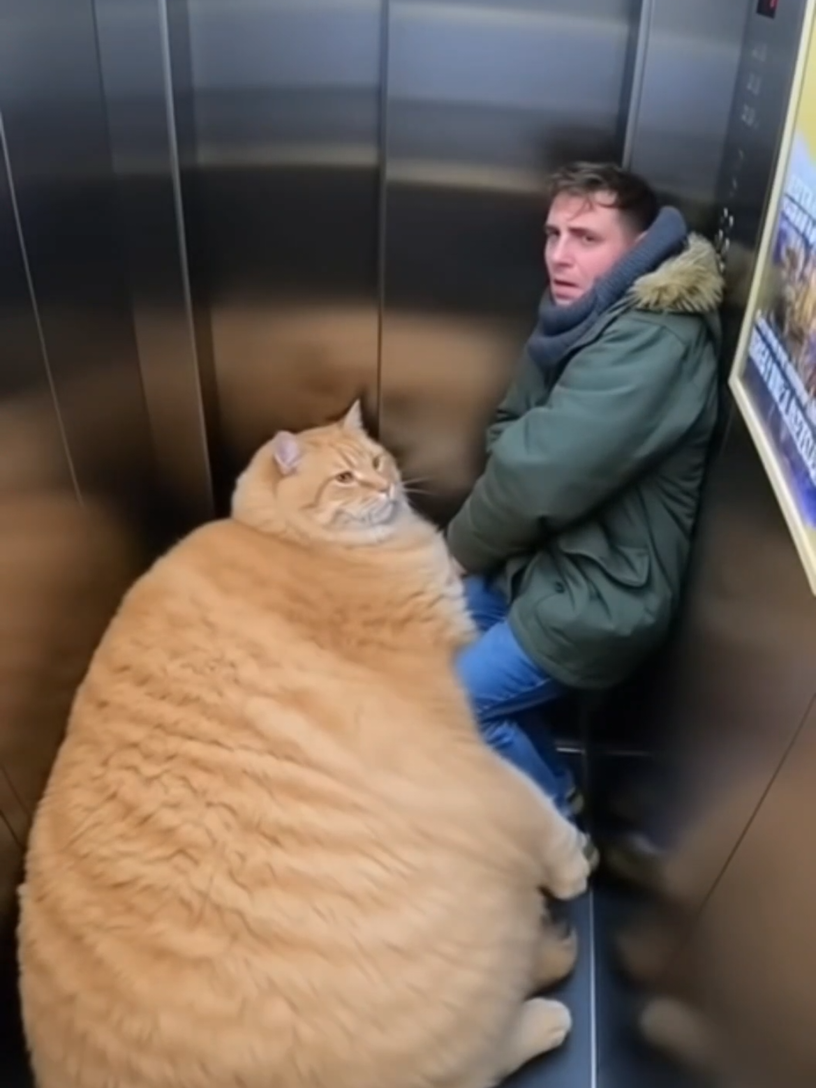 Dicke Katze steigt in Bus #cat #funny #sora #ai #fyp 