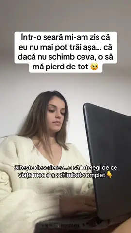 Într-o seară mi-am zis că eu nu mai pot trăi așa… eram obosită, copleșită și cu sentimentul că pierd momente din viața fetelor mele. N-aveam nici siguranță, nici timp, nici energie. Știam doar că, dacă nu schimb ceva, o să mă pierd pe mine cu totul. Atunci am luat o decizie pe care o tot amânasem: să încerc mark eting digi tal. Fără experiență, fără cunoștințe, cu zero încredere în mine… dar cu o dorință uriașă de a le oferi fetelor mele o viață mai bună. Azi pot spune cu mâna pe inimă că a fost cea mai bună decizie. Lucrez de acasă, îmi fac programul în jurul familiei și am câ știguri pe care nici nu le visam acum câteva luni. Dacă te regăsești în povestea mea și simți că e timpul să începi și tu, scrie VREAU în comentarii și îți explic tot. 💛✨ #venitonline #mameonline #mameputernice #lucrudeacasa #inspiratiefeminina 