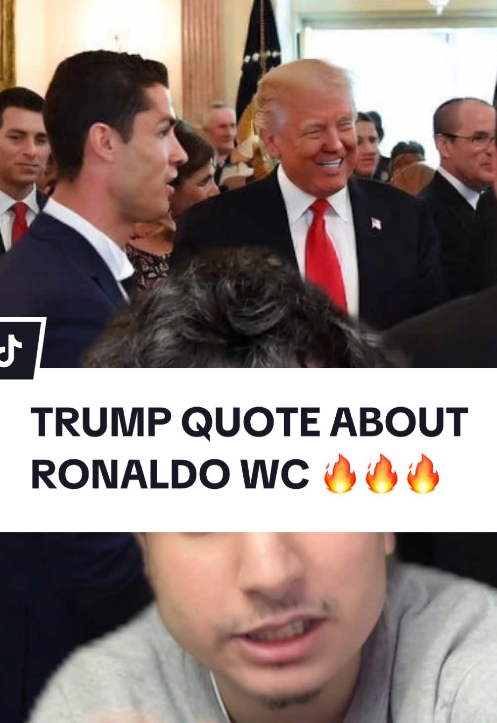 TRUMP SAYS WILL HELP RONALDO WIN WC 🔥🔥😭😭😭 #worldcup #fyp #ishdafish5 #ronaldo