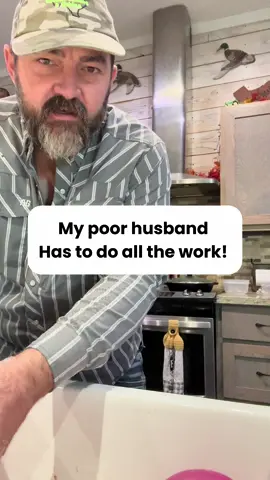 My poor husband has to do all the work! #husbandwife #husbandwifecomedy #marriagehumor #wifelife 