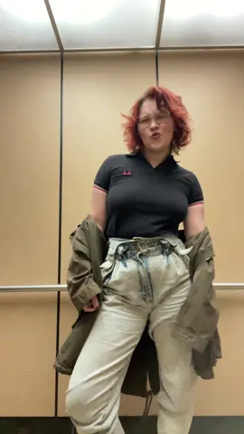 another panicked elevator fit check featuring my first fred perry :)  #thespecials #fashionstudent 