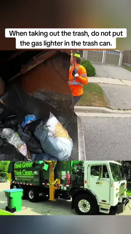 When taking out the trash, do not put the gas lighter in the trash can.#fyp #trieng #bin #fpppppppppppppppppppp #truck #tom 