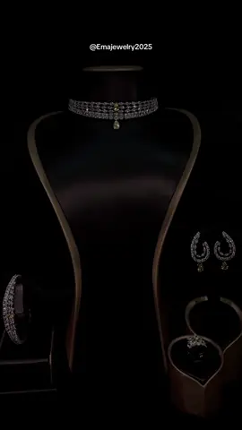 طقم زركون تصميم الماس ✨ #مجوهرات #الرياض #عروس #زواج #اطقم 