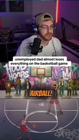 unemployed dad almost loses everything on the basketball game #basketball #kickstreaming 