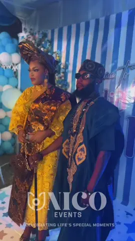 Timeless moments with parents who radiate pure grace. An elevated naming ceremony filled with love, beauty, and intention. 👑✨💙 @Alisha’s skincare Products ❤️ Catering @Abinchi by Ruhi  Photography & Videography @Menk studio  Content @Aesthetics By SL  Cocktail @COTH🍷🍹🧉🍾🍸🍺🥃🧋  @Kfloral Event 🌹🌹  Desert @Shakes & Desserts  Groom's Outfit @Neatbrown_gh 🇬🇭  Makeup @Ummy’s_glam💄  #unicoevents #fyp #BabyNaming #ghanatiktok🇬🇭 #goviral 