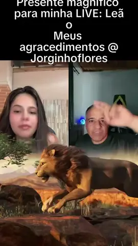 Um dos melhores Presentes na minha LIVE. Jorginhoflores, te agradeço muito por me ajudar!#tiktoklive #livehighlights #livegift #lion #leão 