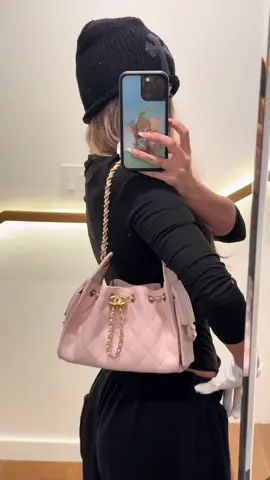 Let’s Unbox: Chanel 25 Mini Hobo Light Pink Caviar Brushed Gold Hardware ✨💗 #AdoreTheCouture #chanel #chanel25 #chanelpink25 