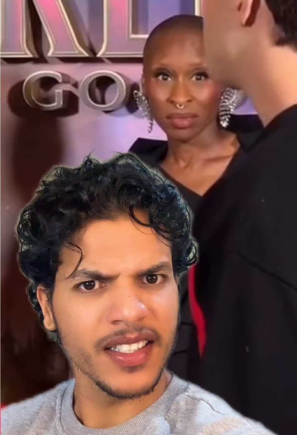 Que reação foi essa da Cynthia Erivo, ao ver Ariana Grande conversando com fã? 🤔