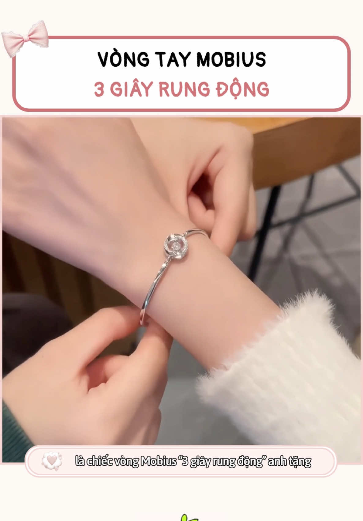 Vòng tay mobius 3 giây rung động #vongtay #vongtaynu #vongtaynuxinh  #vongtaymobius #trangsuc 