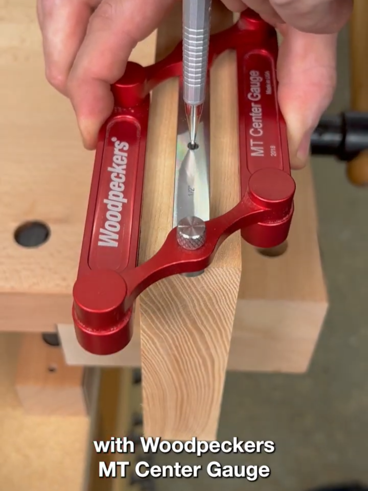 Dead-center accuracy in seconds. On sale now! Woodpeckers MT Center Gauge — the fast, foolproof way to mark perfect mortise-and-tenon layout lines every time. • 📏 Instantly find dead-center on stock up to 2