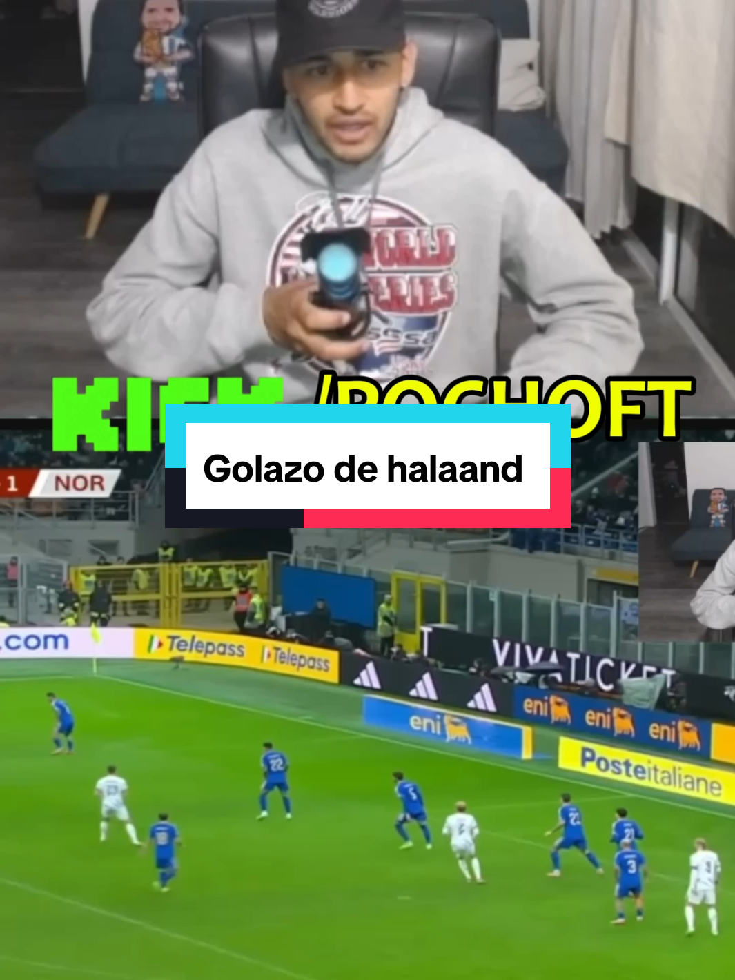 Reaccionó al golazo de haaland #futbolistas #creadordigital #footballtiktok #POCHOFT #streaming 