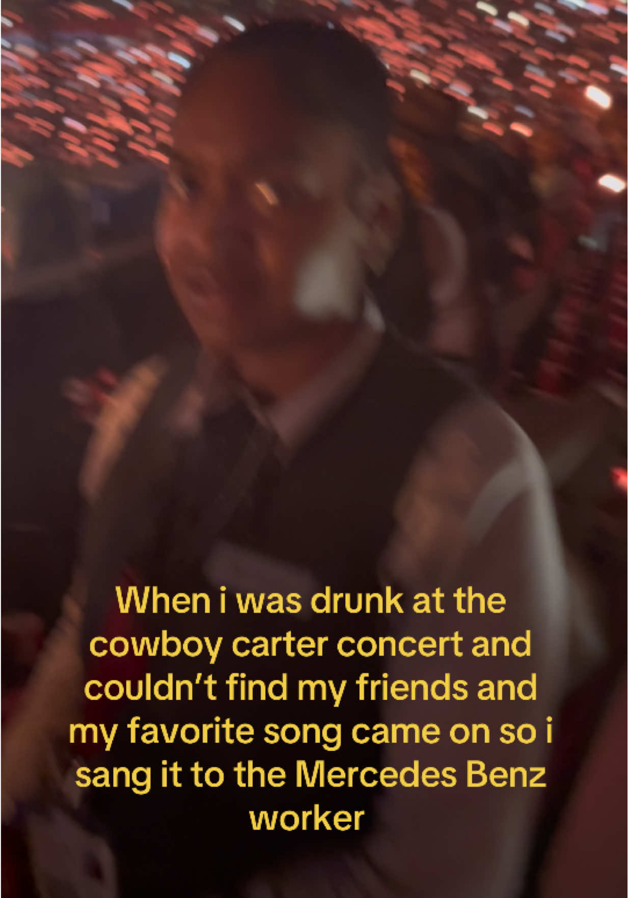 Like sorry boo but i love 16 carriages so much literally have a tattoo for it so im gonna sing it every time #beyoncé #cowboycarter #atlanta #mercedesbenzstadium #fyp