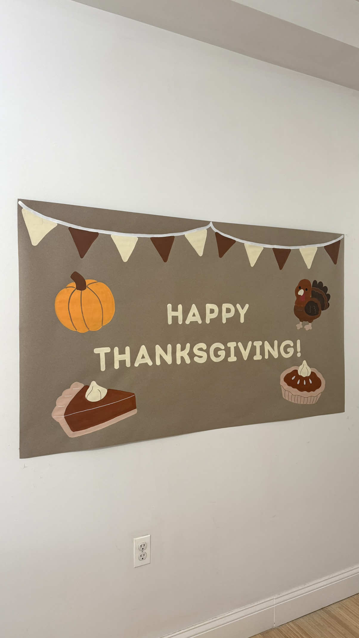 🥧🦃🧡 #banner #bannerpainting #painting #thanksgiving #thanksgivingbanner 
