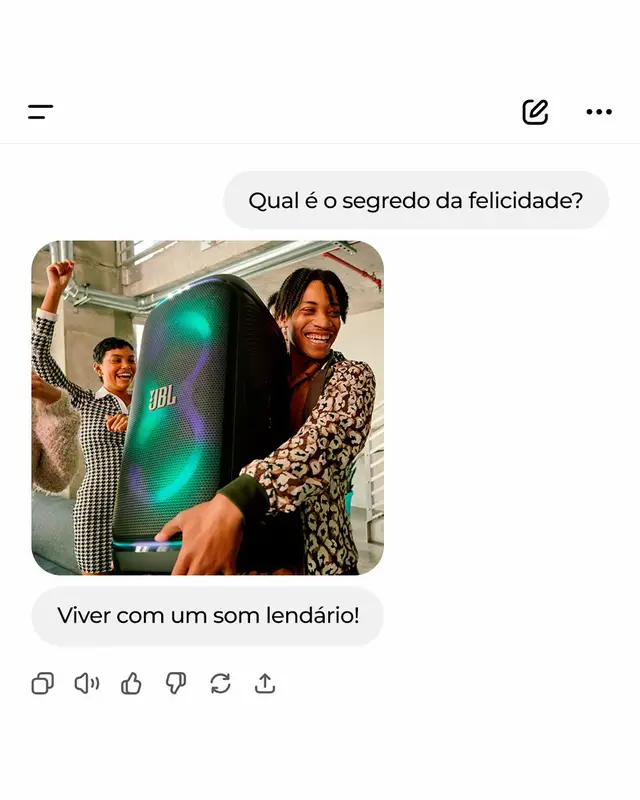 A IA sempre tem as melhores dicas, né bestie? 😉🧡 👆 Clique no link da bio e aproveite a black mais laranja para garantir a sua JBL.  #JBL #BlackFriday #ABlackMaisLaranja #QualidadeSonora #Ofertas