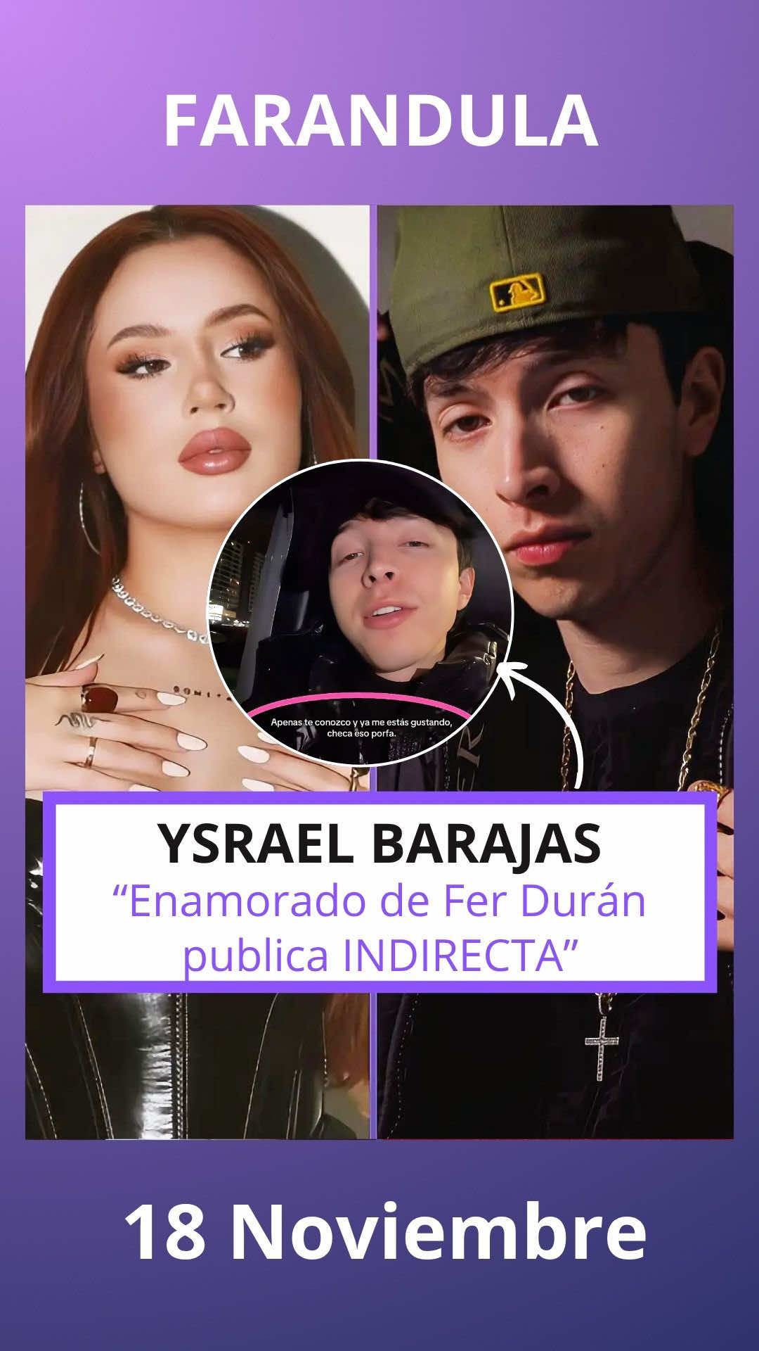 YSRAEL barajas ENAMORADO DE FER DURÁN #ysraelbarajas #ferduran 