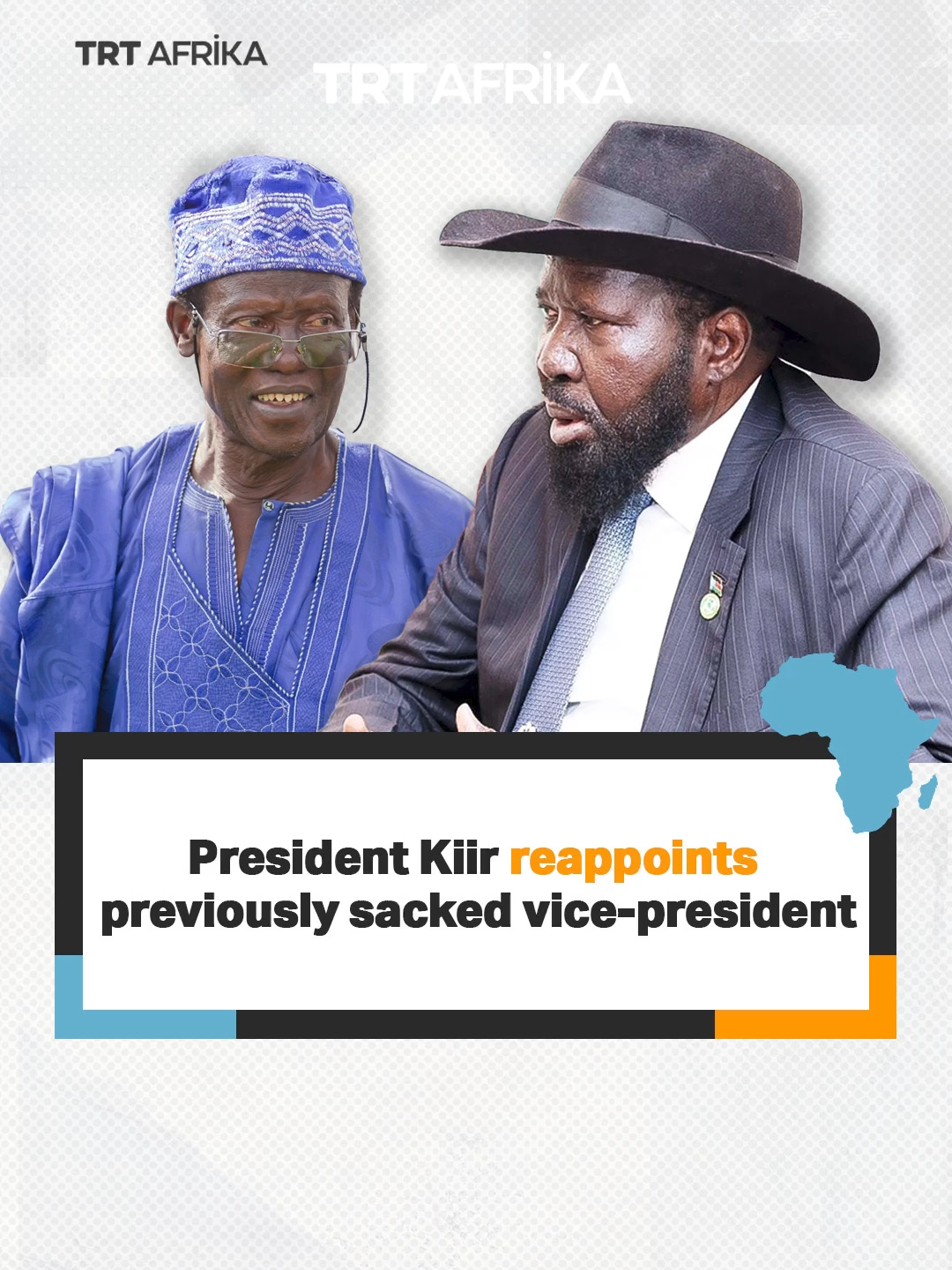 In yet another round of government re-organisation, South Sudanese leader has re-appointed the country's ex-VP, who was dismissed in February 2025. #africantiktok