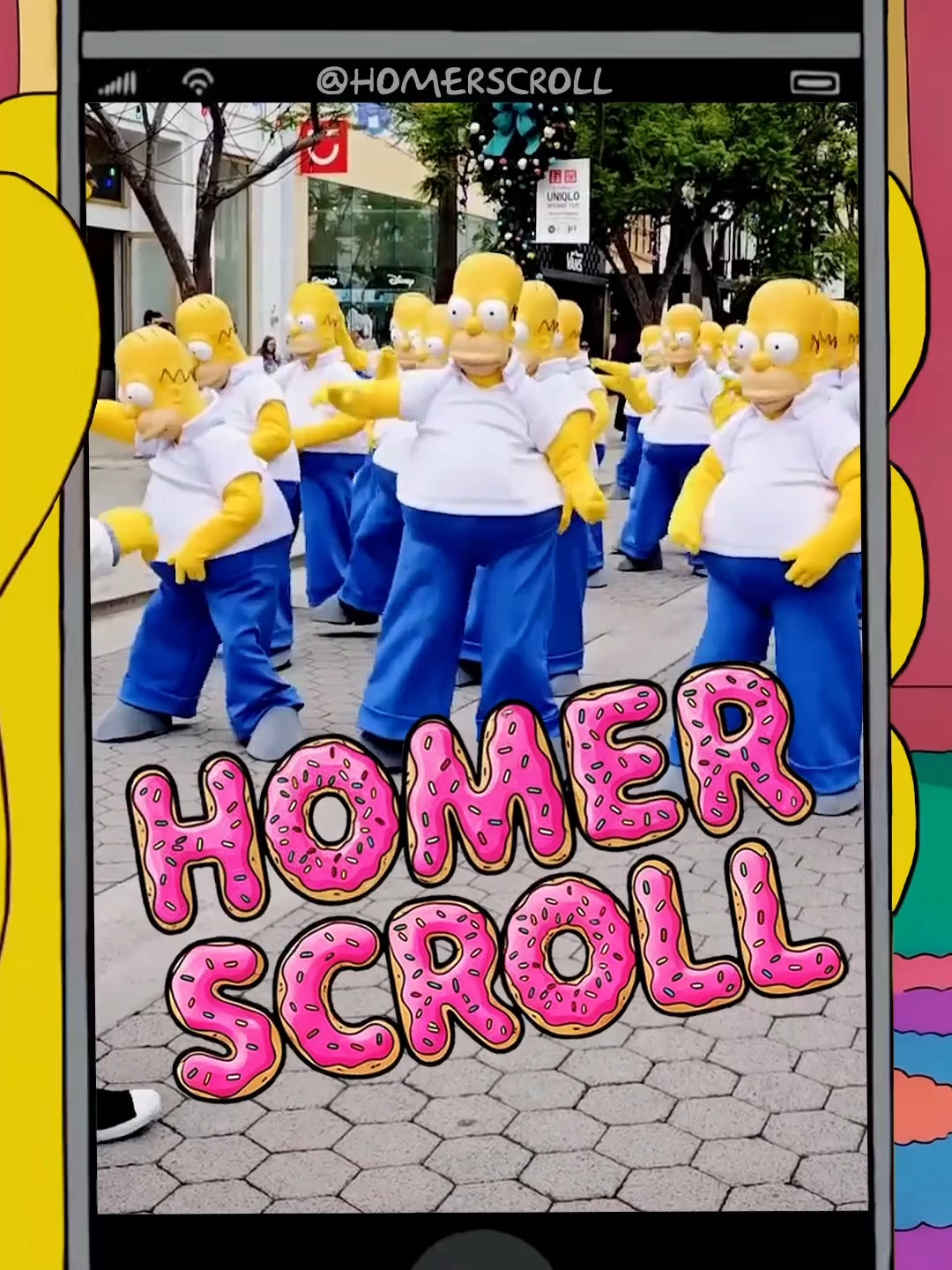 🎤 Voiced by me (no AI!) Homer reacts to... THE INVASION OF HOMERS #Fortnite #TheSimpsons #Homer #santamonica #impression #MattGroening A rainy Monday brought an unexpected spectacle to the Third Street Promenade as roughly 50 life-size Homer Simpson characters filled the pedestrian corridor in a coordinated promotion for Fortnite’s new month-long collaboration with The Simpsons. HOMER'S ISLAND INVASION  HOMERSCROLL
