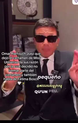 #CapCut Omar Harfouch habla de Fátima Bosch #missuniverse #missuniverso #fatimabosch #mexico 