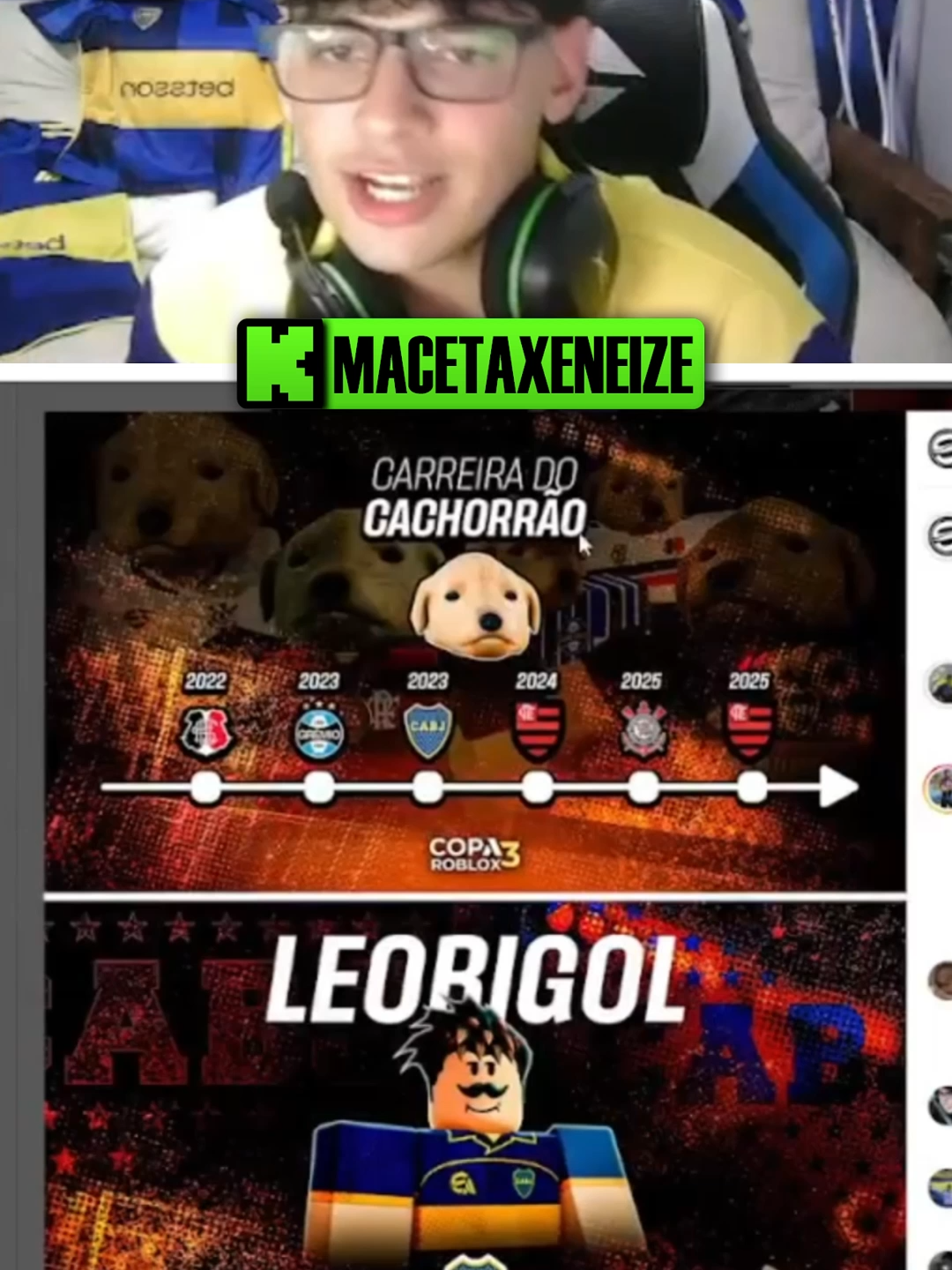 @leobigol pap eterno de cachorrao #bocajuniors #bocajuniorsoficial💛💙 #davooxeneize #lacobraaa #clips #futbolargentino