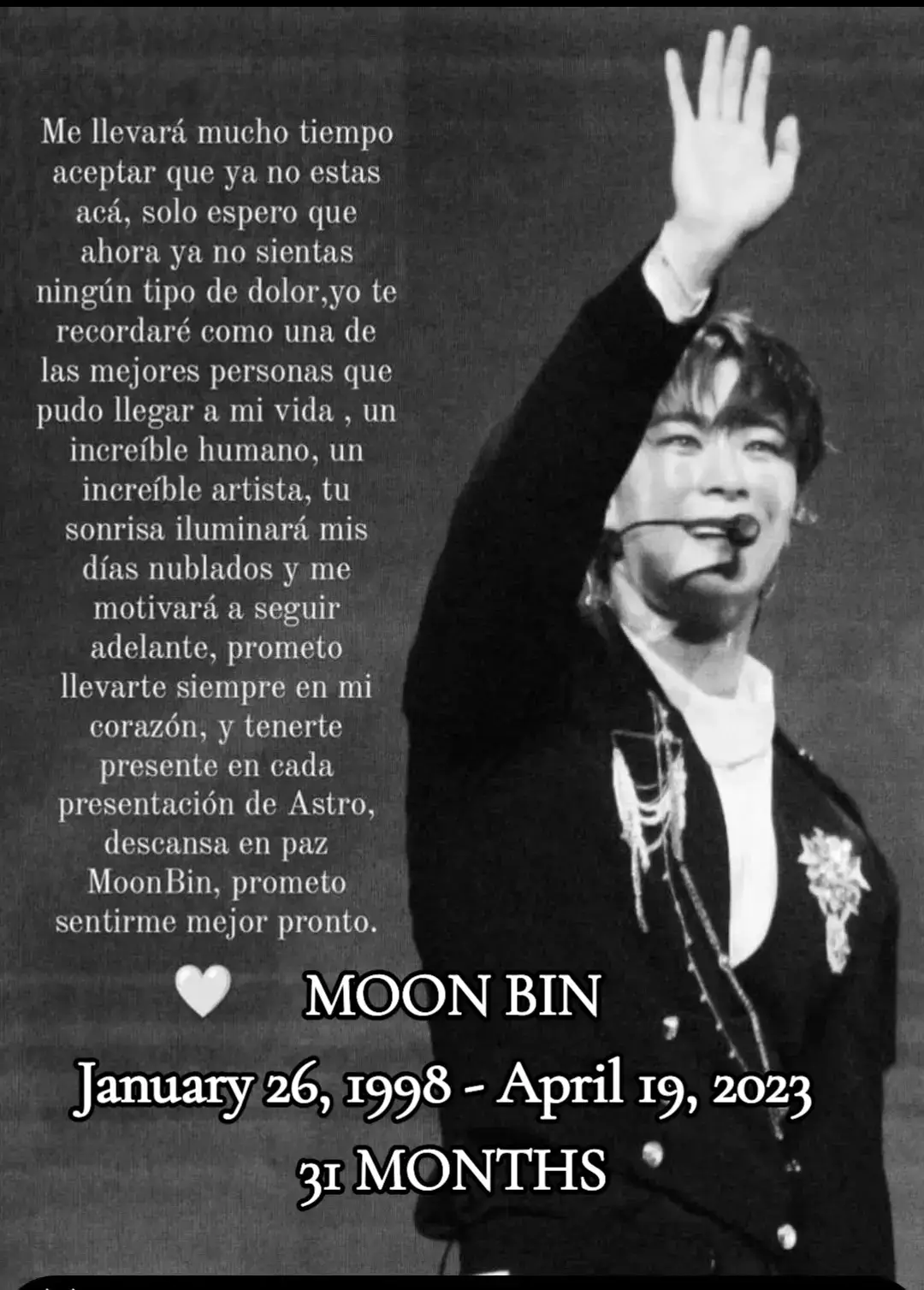 MOONBIN January 26, 1998 - April 19, 2023 31 MONTHS  #MOONBIN #31MONTHS #MOONBINastro #MOONBINevery #ASTROaroha 
