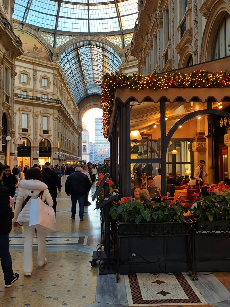 Galleria Vittorio Emanuele II Milan Italy 🇮🇹 #italy2025 #italytravel #milan 