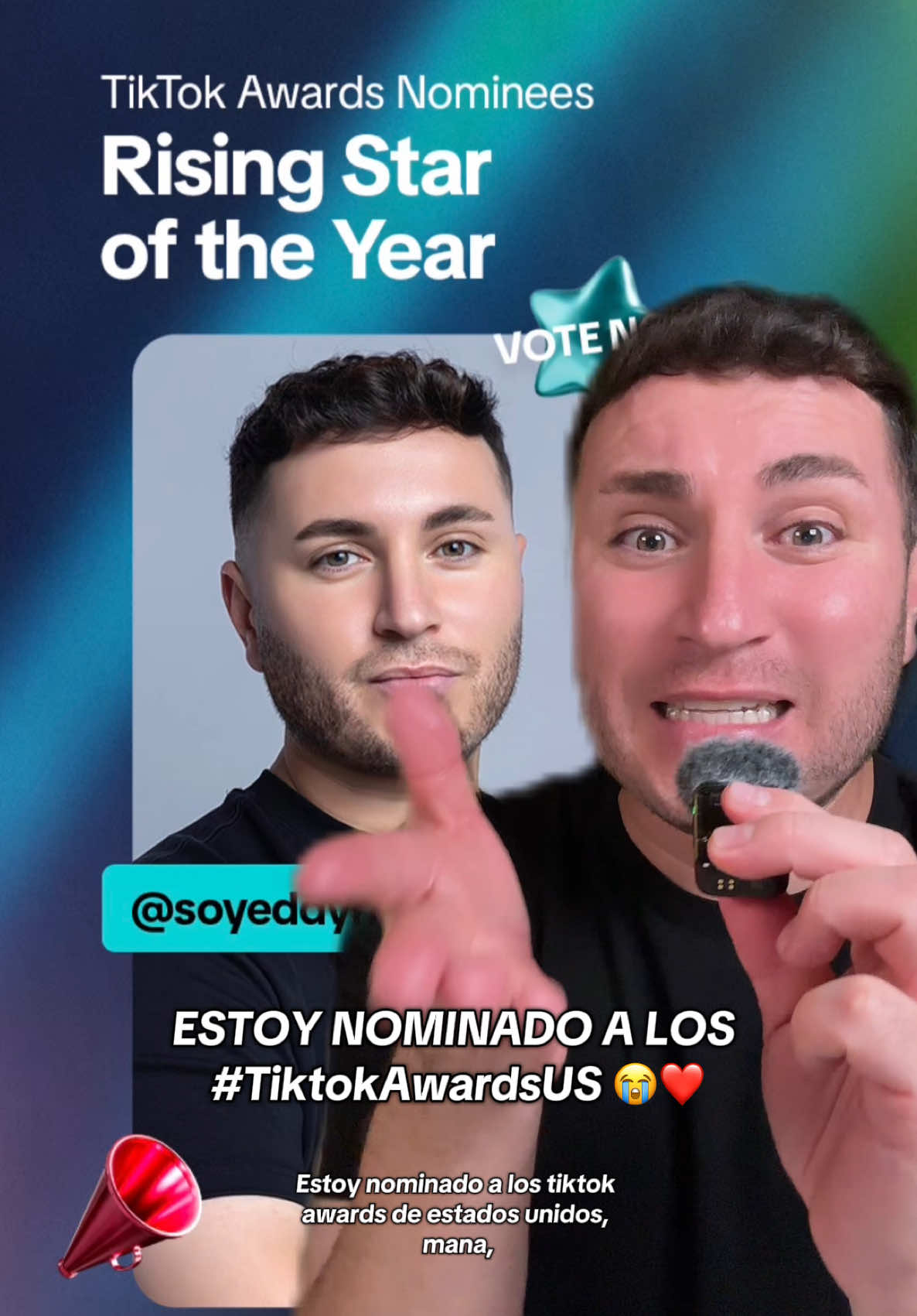 ESTOY NOMINADO A LOS #TiktokAwardsUS 😭❤️ Manaaa ¿QUEEEE?🤯 LINK PARA VOTAR EN MIS HISTORIAS DE INSTAGRAM 👏🏼💣💥  #soyeddynieblas #eddynieblas #TikTokAwardsUS #tiktokawards   