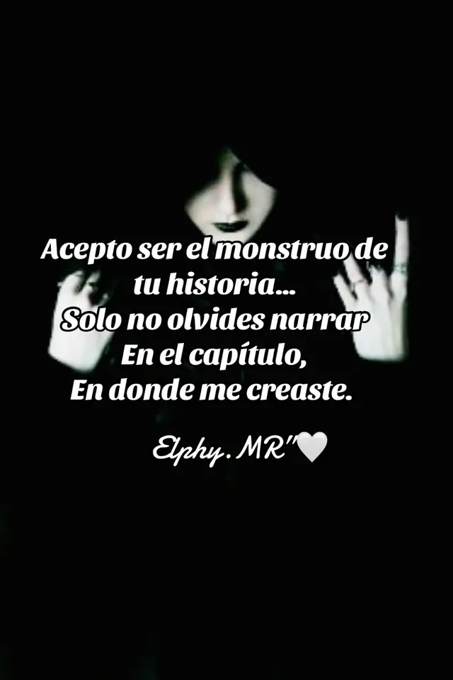 Yo soy el monstruo que tu creaste. #poesiasoscuras #traicion #saludmental #desamor💔 #frasesad 