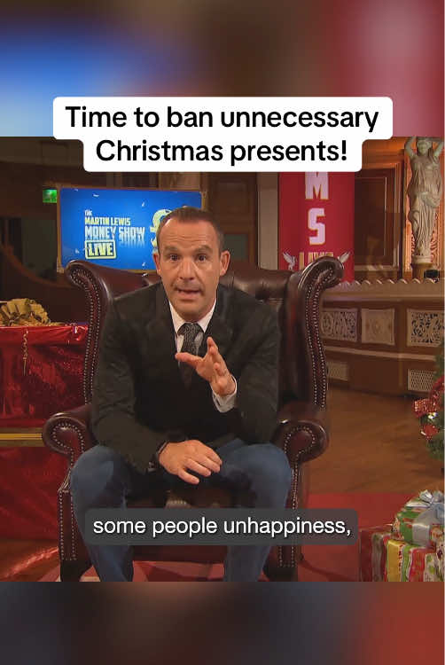 Christmas gift giving is a zero sum game. Too much tit-for-tat ends up in tat, that wastes money and fills landfills. Time for my annual ‘no unnecessary presents’ Christmas message (courtesy  of ITV’s The Martin Lewis Money Show Live)