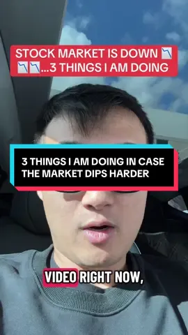 3 things I am doing in case the markets continue to dip #fyp #viral #stocks #investing #PersonalFinance 