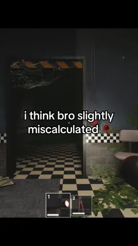 i think bro slightly miscalculated #fnaf #fivenightsatfreddys #roblox #robloxhorror #fyp 