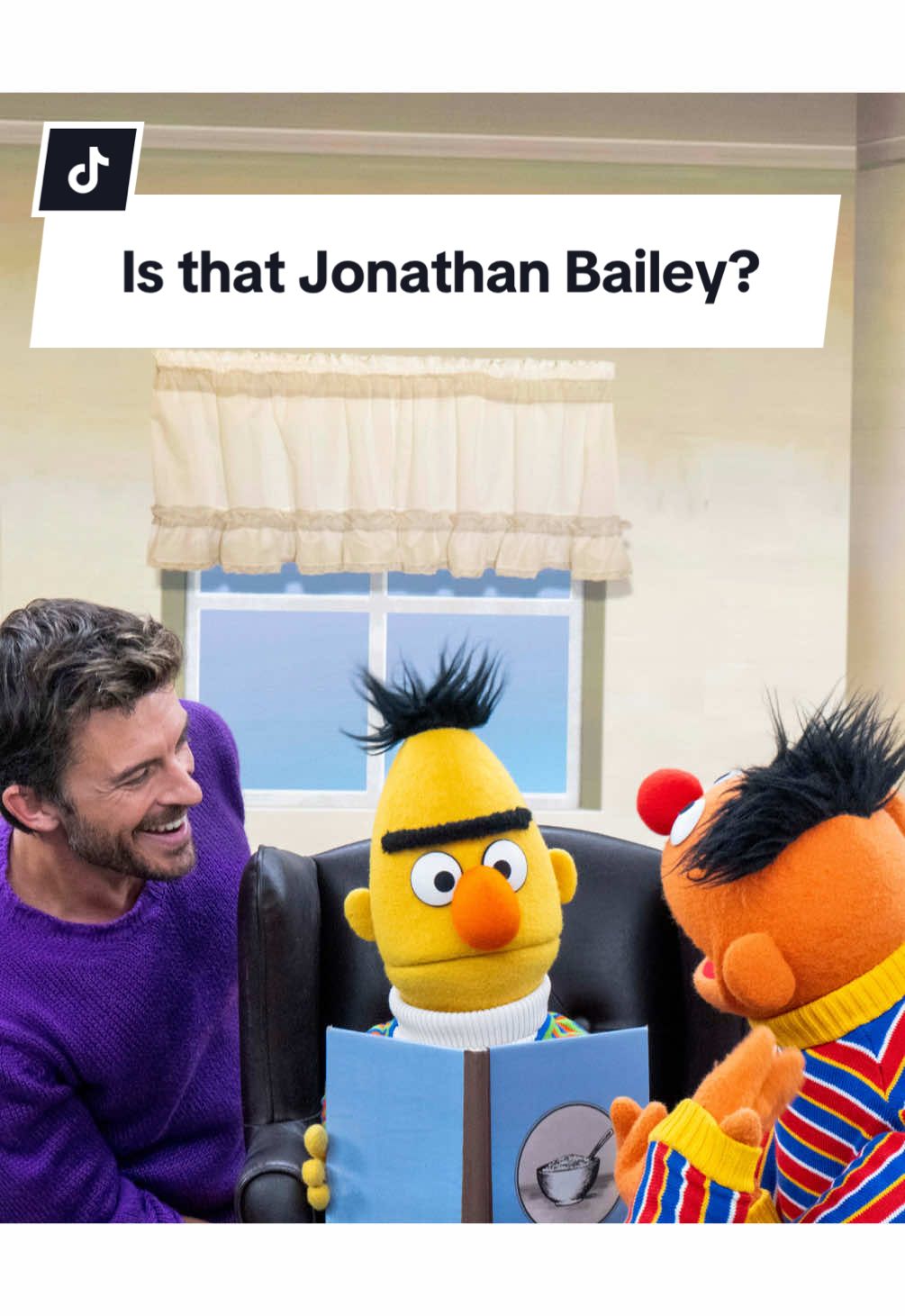 Dancing through life is always more fun with friends! Thanks to our pal Jonathan Bailey for stopping by to bust a move. 🕺😂🧡 #SesameStreet #JonathanBailey #WickedForGood #Wicked 