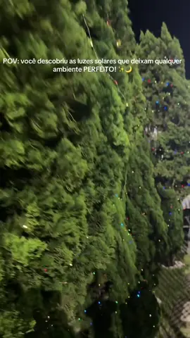 ✨ Luzes solares LED para deixar sua casa ainda mais linda! Ilumine festas, encontros e a noite toda sem gastar energia! 🌟 #luzes #decoracao #natal