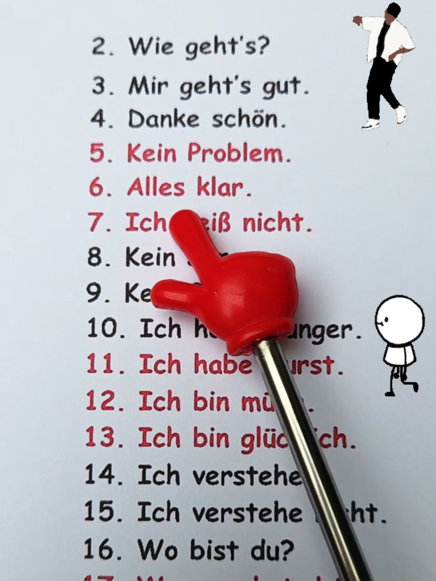 Deutsch A1: Typische Sätze mit Musik 🇩🇪🎵 Klar, kurz und perfekt für Anfänger. #lernedeutsch #deutschlernen #deutsch #german #deutschesprache 