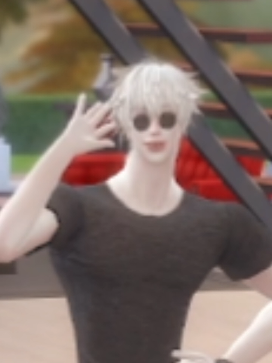 El quería aparecer en todos lados, encima con la bici #jujutsukaisen #jjk #sims4 #fyp  #foryou 